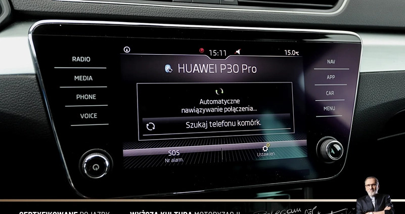 Skoda Superb cena 78899 przebieg: 166077, rok produkcji 2019 z Parczew małe 596